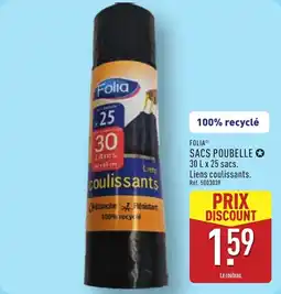 ALDI Folia sacs poubelle offre