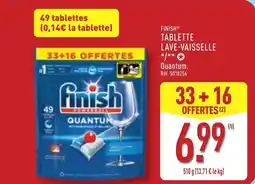 ALDI Finish tablette lave-vaisselle offre