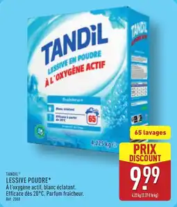ALDI Tandil lessive poudre offre