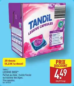 ALDI Tandil lessive dose offre