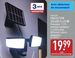 ALDI Casalux projecteur solaire à led offre