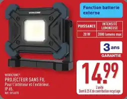 ALDI Workzone projecteur sans fil offre