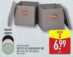 ALDI Home creation boîtes de rangement offre