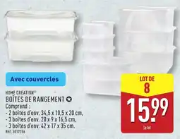 ALDI Home creation boîtes de rangement offre
