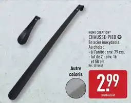 ALDI Home creation chausse-pied offre