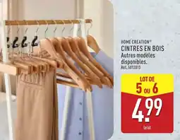ALDI Home creation cintres en bois offre