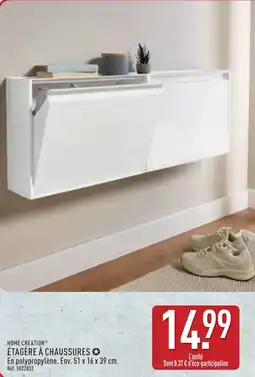 ALDI Home creation étagère à chaussures offre