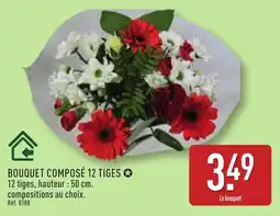 ALDI Bouquet composé 12 tiges offre
