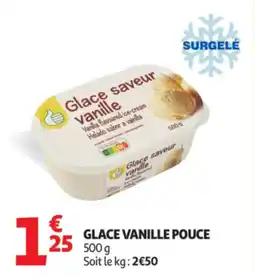 Auchan Glace vanille pouce offre