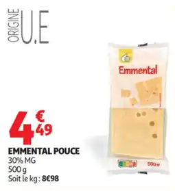 Auchan Emmental pouce offre