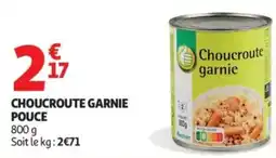 Auchan Choucroute garnie pouce offre