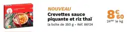 Picard Nouveau crevettes sauce piquante et riz thaï offre