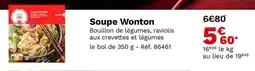 Picard Soupe wonton offre