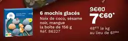 Picard 6 mochis glacés offre