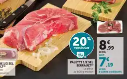 Super U Palette 1/2 sel serrault offre