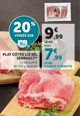 Super U Plat côtes 1/2 sel serrault offre
