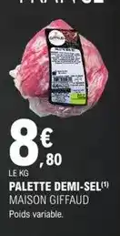 E.Leclerc Palette - demi-sel offre