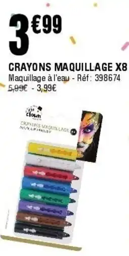 La Foir'Fouille Crayons maquillage x8 offre