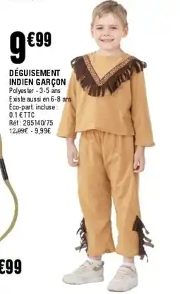 La Foir'Fouille Déguisement indien garçon offre