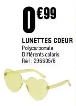 La Foir'Fouille Lunettes coeur offre