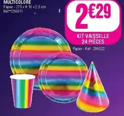 La Foir'Fouille Kit vaisselle 24 pièces offre