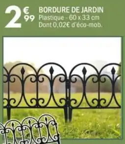 La Foir'Fouille Bordure de jardin offre