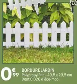 La Foir'Fouille Bordure jardin offre