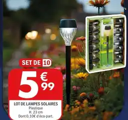 La Foir'Fouille Lot de lampes solaires offre