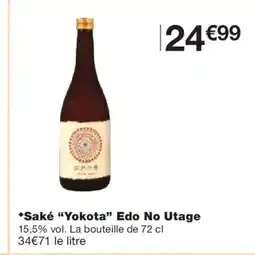 Monoprix YOKOTA Saké Edo No Utage offre