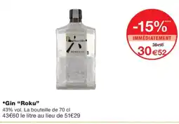Monoprix ROKU Gin offre