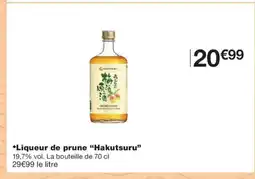 Monoprix HAKUTSURU Liqueur de prune offre