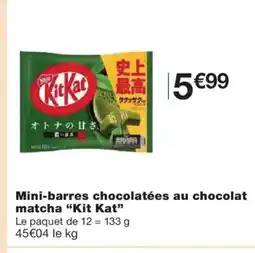 Monoprix KIT KAT Mini-barres chocolatées au chocolat matcha offre