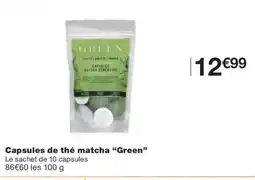 Monoprix GREEN Capsules de thé matcha offre