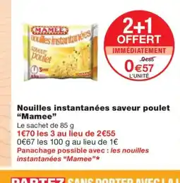 Monoprix MAMEE Nouilles instantanées saveur poulet offre