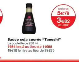 Monoprix TANOSHI Sauce soja sucrée offre