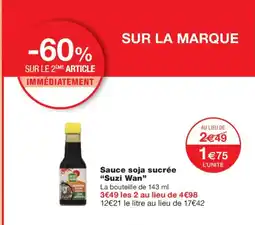 Monoprix SUZI WAN Sauce soja sucrée offre
