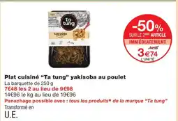 Monoprix TA TUNG Plat cuisiné yakisoba au poulet offre