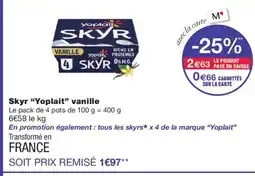 Monoprix YOPLAIT Skyr vanille offre