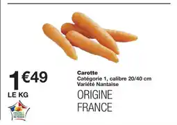 Monoprix Carotte offre