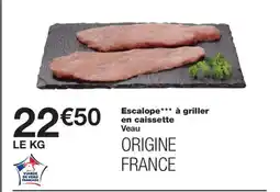 Monoprix Escalope à griller en caissette offre