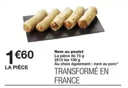 Monoprix Nem au poulet offre