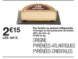 Monoprix Pur brebis au piment d'Espelette offre