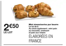 Monoprix Mini viennoiseries pur beurre offre