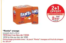 Monoprix FANTA orange offre