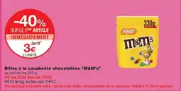 Monoprix M&M's Billes à la cacahuète chocolatées offre