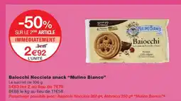 Monoprix MULINO BIANCO Baiocchi Nocciola snack offre