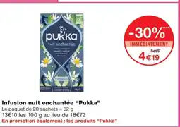 Monoprix PUKKA Infusion nuit enchantée offre