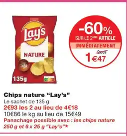Monoprix LAY'S Chips nature offre
