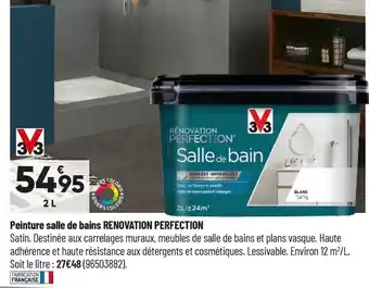 Bricorama Peinture salle de bains renovation perfection offre