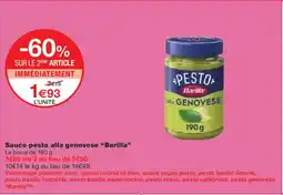 Monoprix BARILLA Sauce pesto alla genovese offre